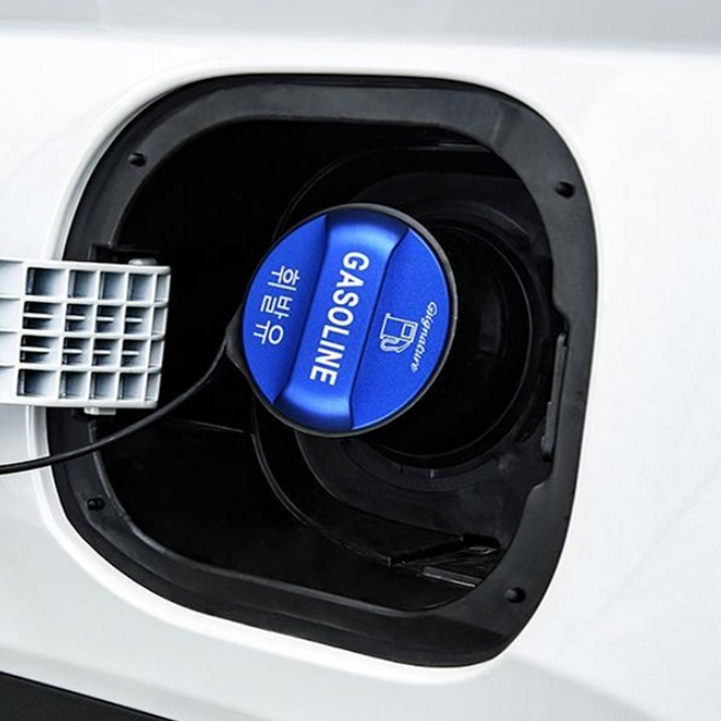 지시그니처 K5 2019~현재 혼유방지 주유구 캡 커버 블루 H, 1개, 가솔린/휘발유