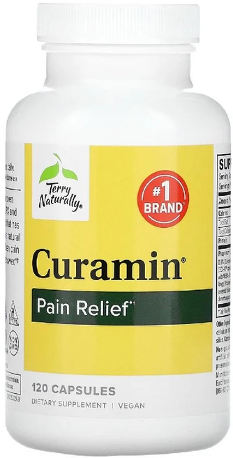 테리내추럴리 큐라민 페인릴리프 Curamin Pain Relief 캡슐 120정, 1개 - 쿠팡