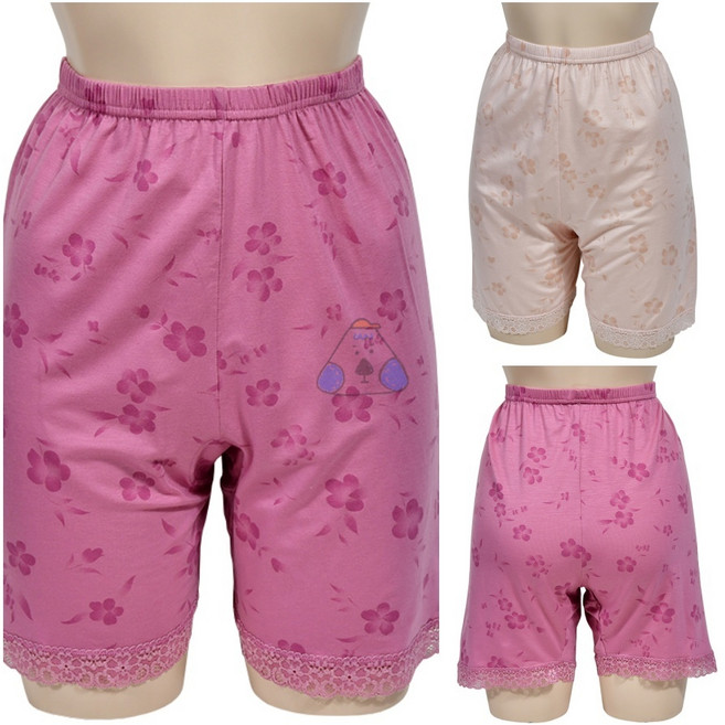 미즈누아 5부 플라워 레이스 속바지 똥배보정 여자속바지 레이스속바지 뱃살속옷