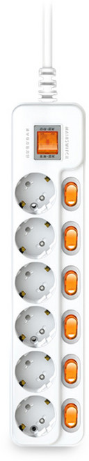 현대일렉트릭 절전 개별 멀티콘센트 멀티탭 1.5m 3m 5m 전선형, 1개