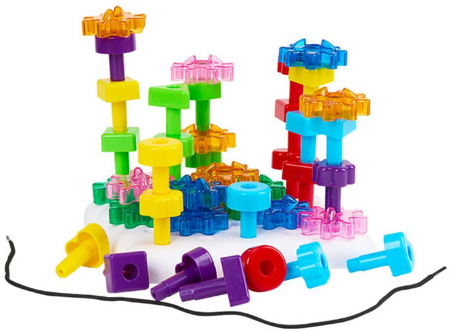 인지학습 실꿰기 모양끼우기 톱니 페그보드 유아블록 양면캐릭터, 1개