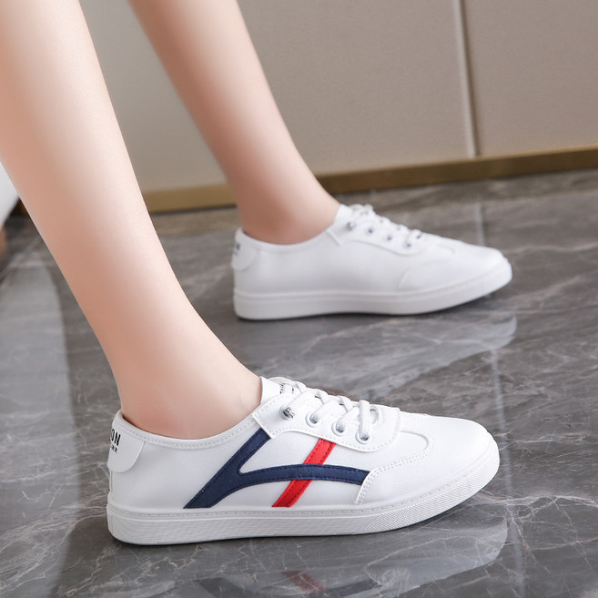 여성 끈없는 스니커즈 운동화 발편한 초경량 슬립온