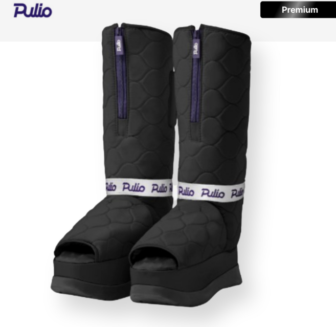 [풀리오 본사] 풀리오 풀리션 마사지부츠/ 발바닥 지압 온열 찜질 발마사지, 팬텀 블랙