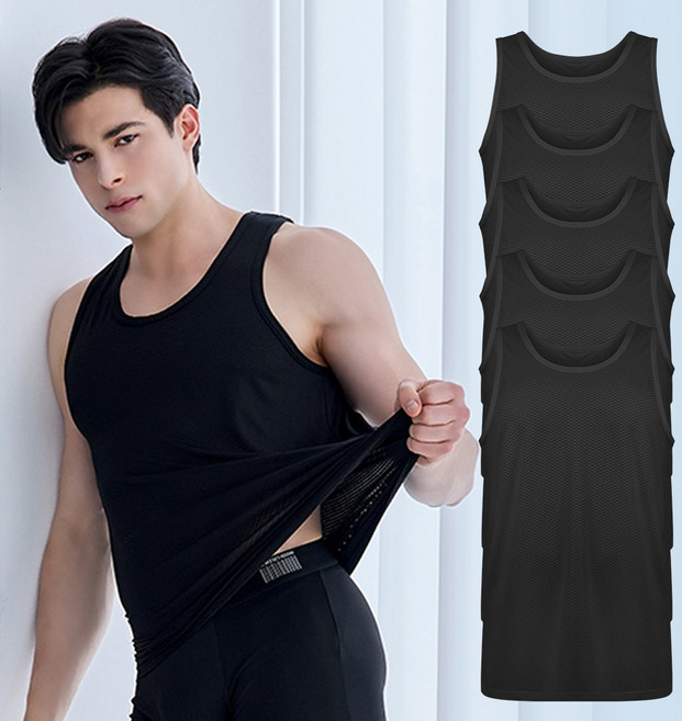 제임스딘 남자 에어스판 메쉬 쿨나시 런닝 5매세트