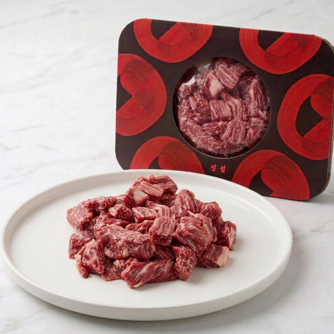 정립한우 한우 소고기 국거리 양지 1++, 200g, 1개