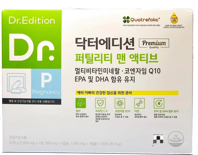 닥터에디션 퍼틸리티 맨 액티브, 30회분, 1개 - 쿠팡