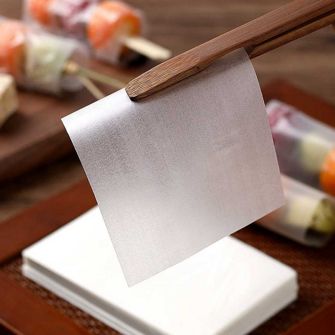 떡 싸개지 포장지 비닐 선물용 꽃 빵 양갱 투명 미니, 1개, 8x12cm 500매