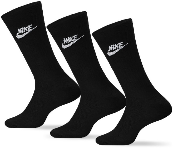 나이키 에브리데이 크루 삭스 남성 양말 여성 양말(3켤레)