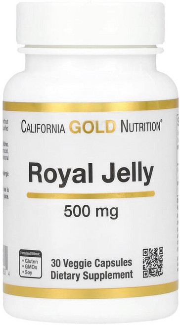 캘리포니아 골드 뉴트리션 로열젤리 500mg 베지 캡슐 30정, 1개