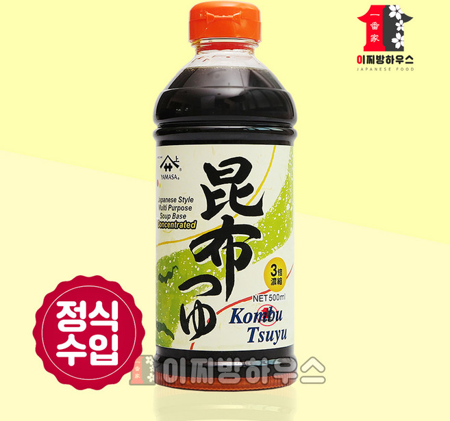 일본 야마사 다시마간장 500ml 다시마쯔유 우동간장, 야마사 다시마 장유 간장 500ml, 1개