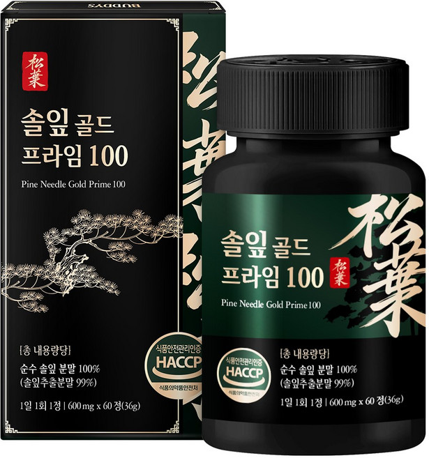 솔잎 골드 프라임 100%, 1개, 60정