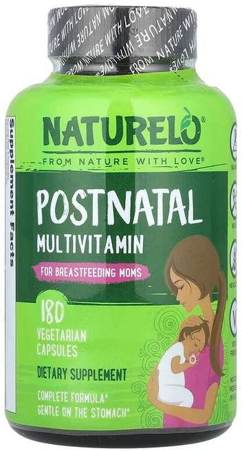 NATURELO 모유 수유 엄마를 위한 출산 후 종합 비타민 베지 캡슐 180정 NATURELO (내추렐로), NATURELO, 모유 수유 엄마를 위한 출산 후 종합, 1 - 쿠팡