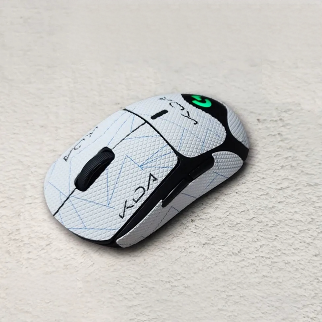AIMITU 레이저 DeathAdder V3 Pro 게이밍 마우스 그립 테이프 미끄럼방지 2p, 2개, 화이트 KDA