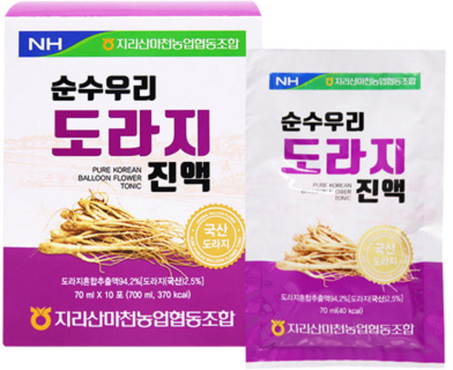 농협 도라지진액 국산 도라지 추출액 홍삼 도라지차 환절기 건강차, 70ml, 1개, 2.1L