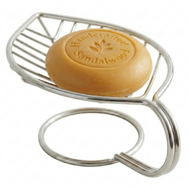 리쥬아 스텐304 나뭇잎 비누 받침대, 실버, 1개