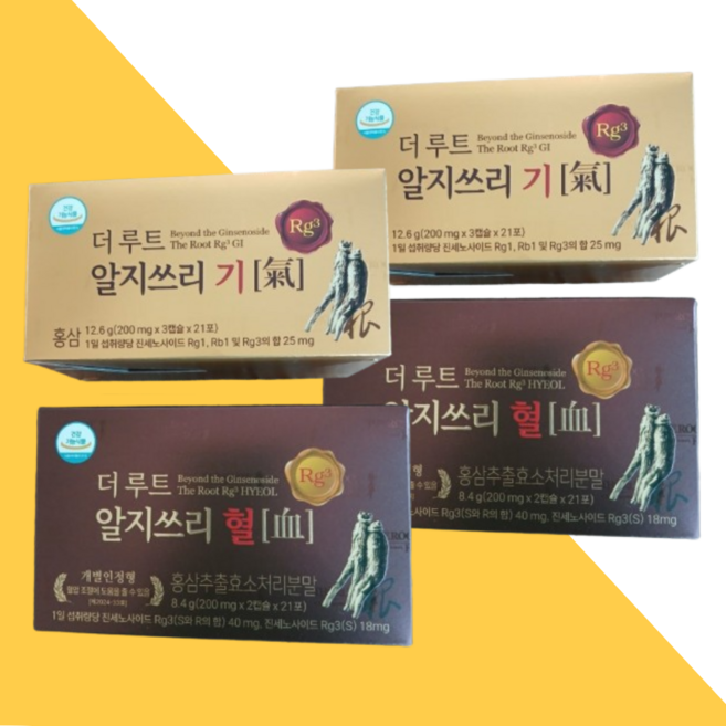 더루트 알지쓰리 올인원 Rg3 진세노사이드 홍삼, 1개, 60포