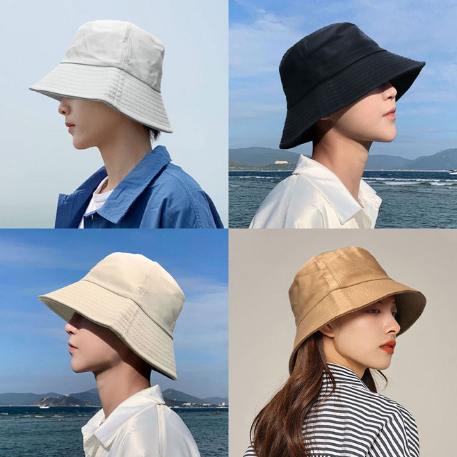 코욜하우키 여성 남성 버킷햇 등산 낚시 골프 벙거지 모자 드롭 챙모자