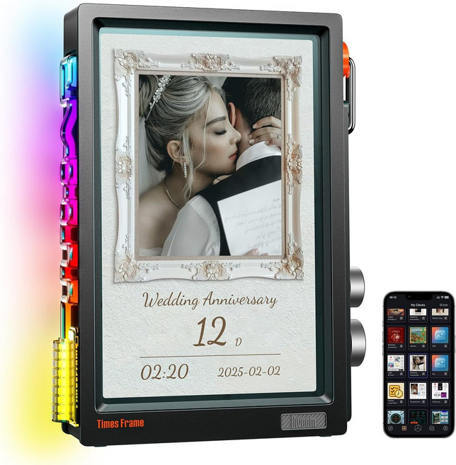 디붐 Times Frame 10.1in 디지털액자 64GB Wi-Fi6 RGB 사이버블랙