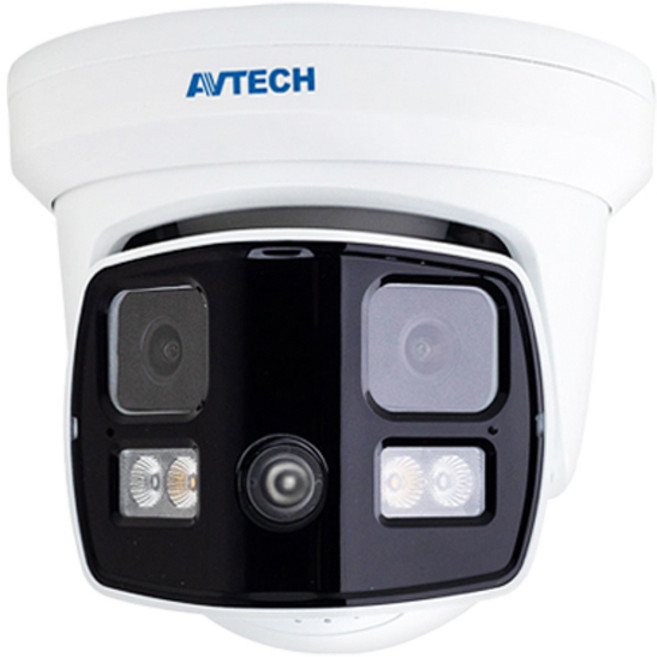 昌運監視器 AVTECH 陞泰 DGM8807DGAT AI 智慧H.265八百萬畫素雙鏡頭半球型網路攝影機, 1個