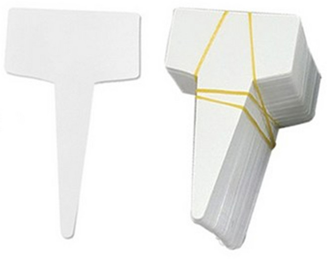 식물이름표 사각 4.2cm 200p, 200개, 흰색