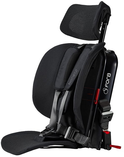 포브 보네떼 ISOFIX 안전벨트 겸용 토들러 주니어 카시트, Black
