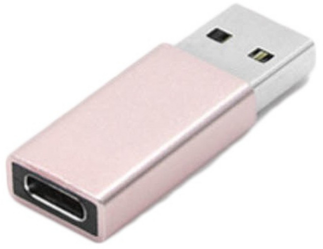USB轉Type-C轉接頭 公轉母 充電傳輸 高速傳輸 隨插即用, 1個, TC轉UB粉色, 粉色