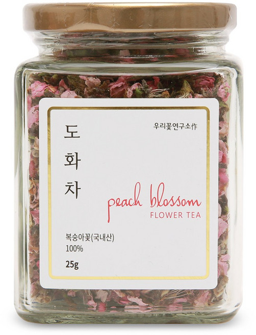 우리꽃연구소 도화차 복숭아꽃차, 25g, 1개입, 1개