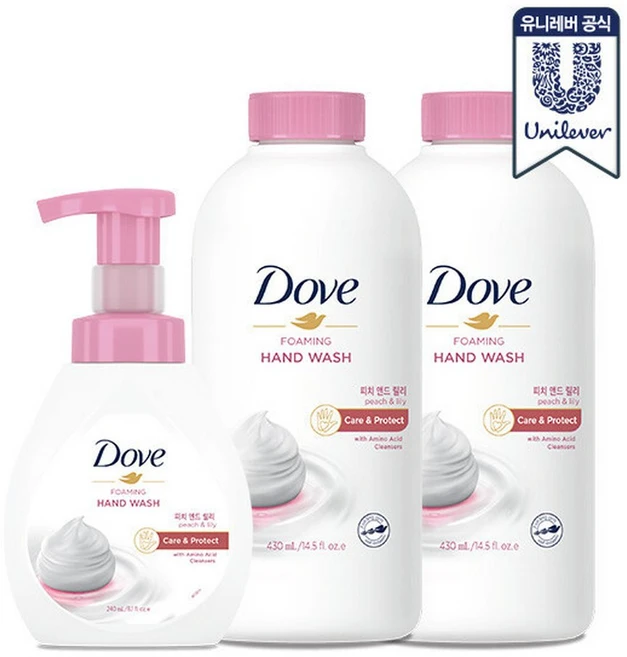 (현대Hmall)도브 핸드워시 본품 240ml + 리필 430ml 2개 시크릿세일, 1개 - 쿠팡