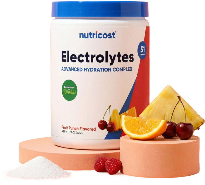 뉴트리코스트 전해질 일렉트로라이트 하이드레이션 과일펀치향 51회분, 1개, 204g