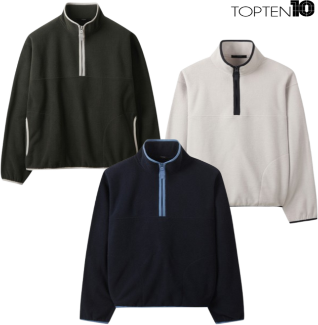 [매장정품] 탑텐 폴라플리스 하프집업 남여공용 간절기 가을부터 겨울내내 등산 캠핑 아웃도어 필수템