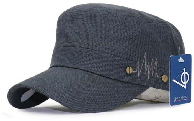 베이직엠 남성 여성 밀리터리모 면 사이드 바이탈