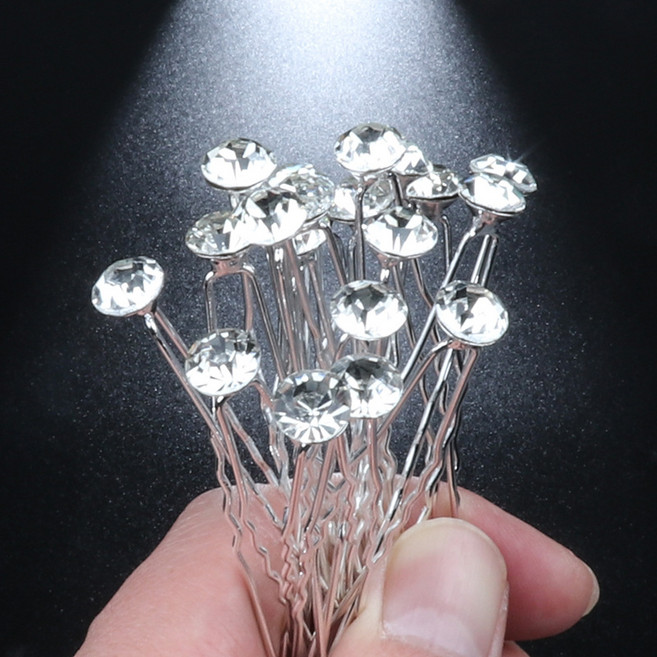 10개/20개 세트 큐빅U핀 큐빅비녀 올림머리비녀 혼주뒤꽂이 패션비녀 진주비녀 유자비녀 오니핀 업스타일비녀 유자핀 셋팅핀