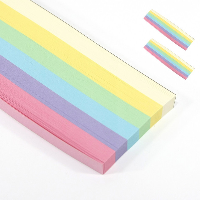 소원 별접기 행운의 종이접기 알록달록 색감 1620매, 6색, 1620개