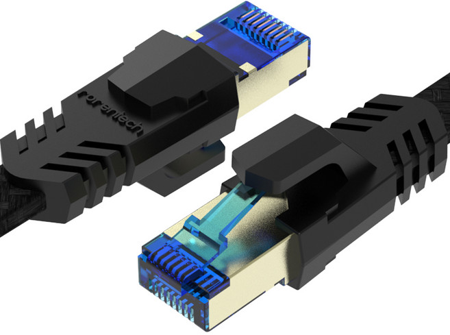로랜텍 브밴 CAT8 SSTP 게이밍 인터넷 기가랜선 초고속 랜 케이블, 1개, 30m