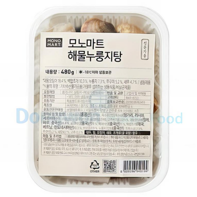 모노 해물 누룽지탕(냉동) 480g, 1개