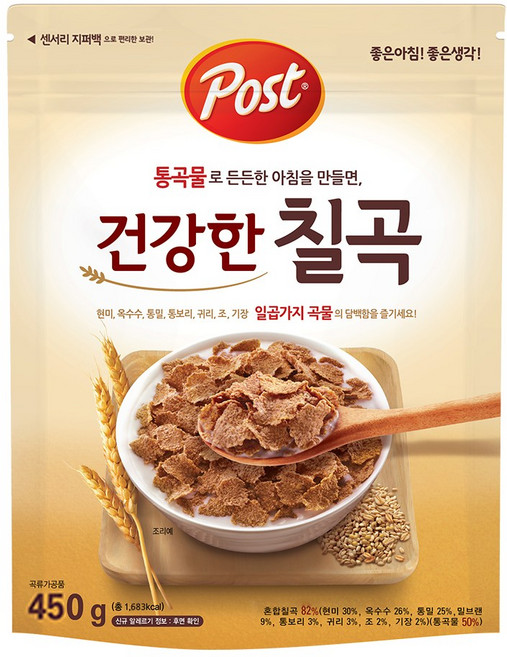 포스트 건강한 칠곡 시리얼, 450g, 1개