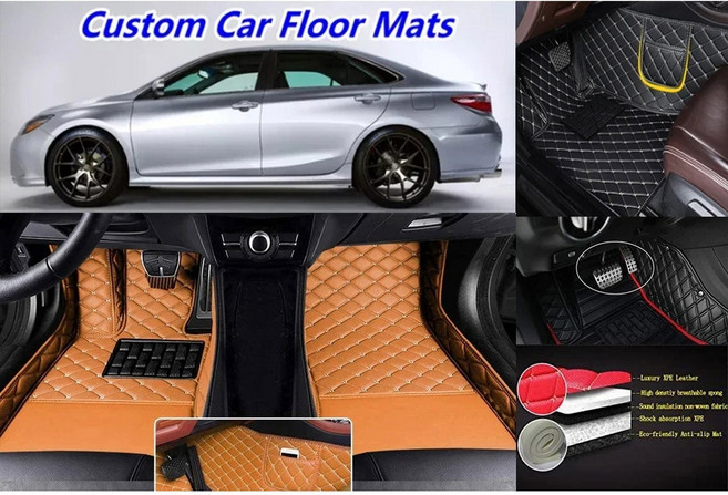 Z4 E85 E86 E89 G29 자동차 카펫 발 바닥 라이너 Accessorie 용 전천후 가죽 매트, 2002-2008 E85 E86, 13)브라운