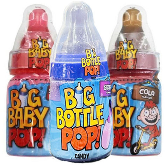 빅 베이비팝 사탕 콜라맛/딸기맛/포도맛 중 랜덤 32g, 6개