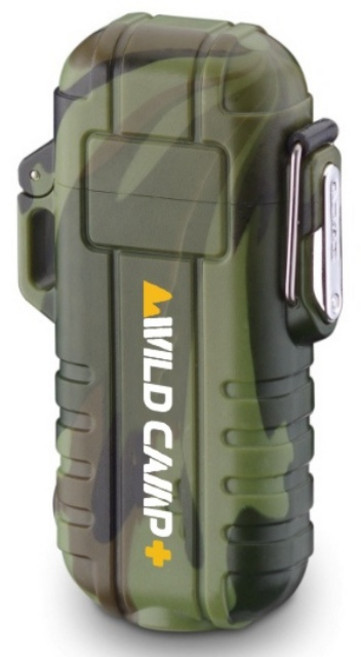 와일드캠프 플라즈마라이터 터보라이터 전기라이터 충전식라이터 신기한라이터 C타입 방수, 밀리터리, 1개