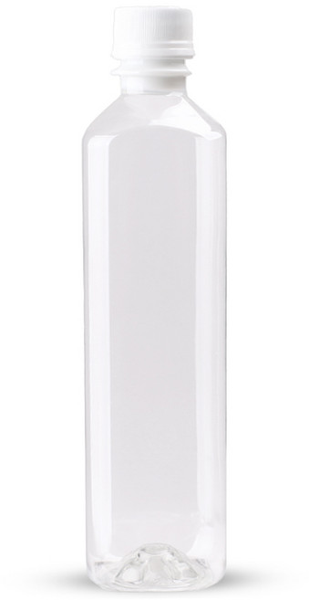 가인글로벌 BT 500내열 일자사각 투명 페트병, 블랙 (28파이 내열캡), 100개, 500ml
