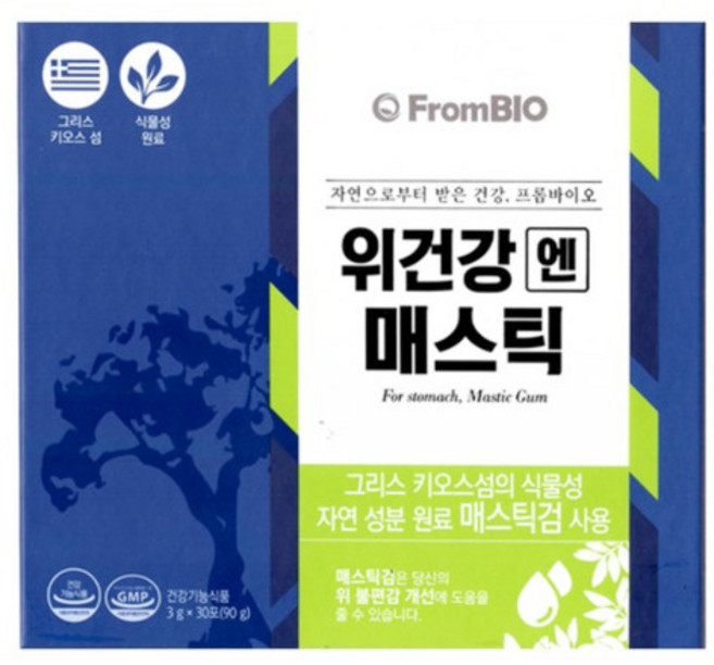 프롬바이오 위건강엔 매스틱 15포*2 1개월분, 45g, 2개