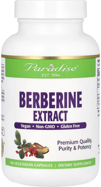Paradise Herbs 베르베린 추출물 500mg 베지 캡슐 180정, ParadiseHerbs베르베린추출물500mg베지캡슐1, 1개 - 쿠팡