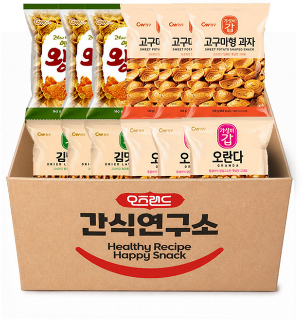 오즈랜드 청우F과자세트, 1세트, 청우F(왕소라3+고구마3+김맛나3+오란다3)