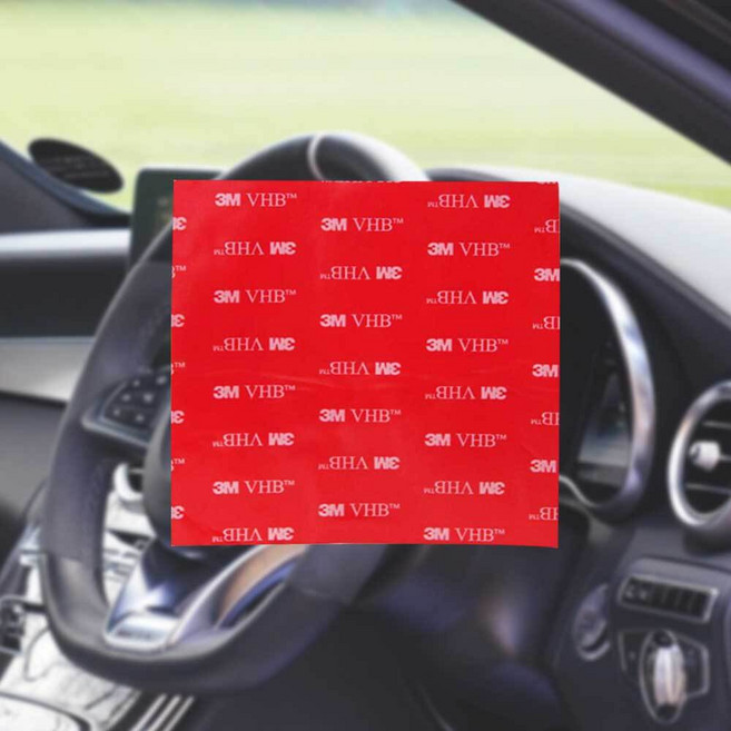 3M 초강력 투명 양면 판 테이프 10x10cm VHB 차량 하이패스 부착 고정 아크릴 플라스틱 거울 유리 붙이기, 1개