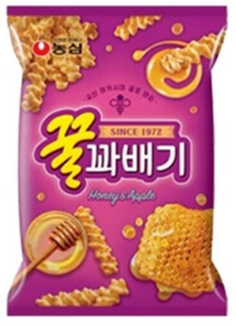 농심 꿀꽈배기 30g x 12개 미니봉지과자