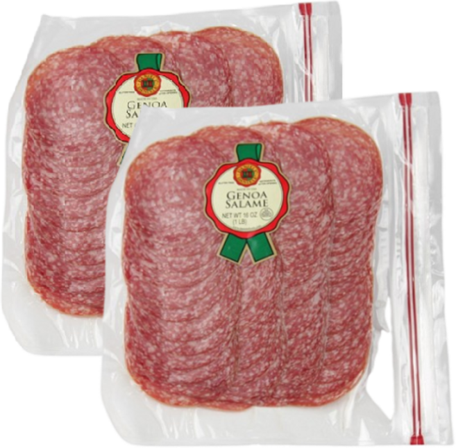 코스트코 제노아 살라미 햄 아이스포장, 454g, 2개