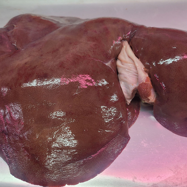 당일도축 한돈 돼지 간 한마리분 1.4kg 이상 오늘도축 신선한 돼지 간, 1개