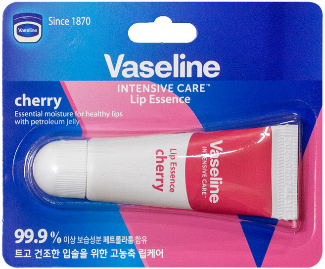 바세린 인텐시브 케어 립에센스 10ml 보습 립밤, 체리, 1개