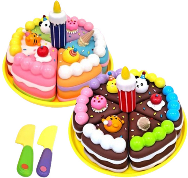 꼬마천사 소프트 자석 케익자르기 파티 초코 2종, 1개