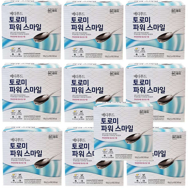 메디푸드 토로미 파워스마일, 10개, 125g